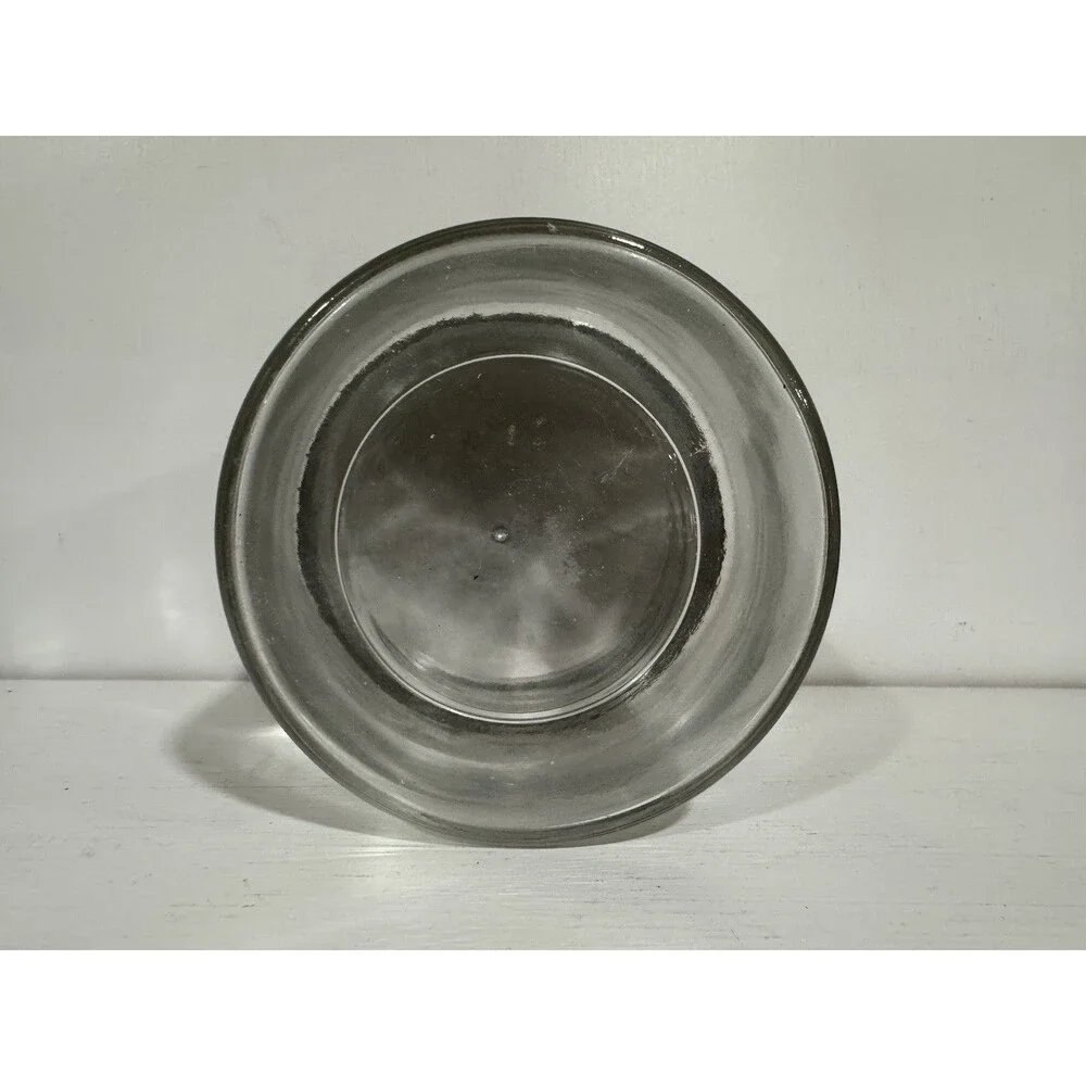 VTG Glass Profex Medical Jar 5”x4” Clear w/Lid Doctor Dentist Memorabilia